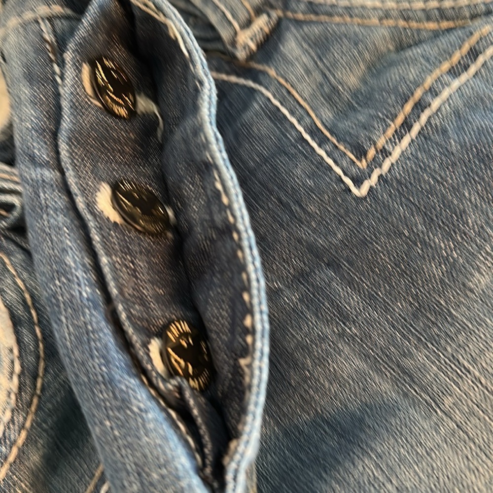 Antik Cotton Denim Blue Jean Shorts 38 like new - Picture 12 of 13